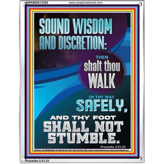 THY FOOT SHALL NOT STUMBLE  Bible Verse for Home Portrait  GWABIDE12392  