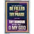 LET MY MOUTH BE FILLED WITH THY PRAISE O MY GOD  Righteous Living Christian Portrait  GWABIDE12647  "16X24"