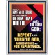 REPENT AND TURN TO GOD AND DO WORKS MEET FOR REPENTANCE  Righteous Living Christian Portrait  GWABIDE12674  