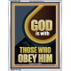 GOD IS WITH THOSE WHO OBEY HIM  Unique Scriptural Portrait  GWABIDE12680  