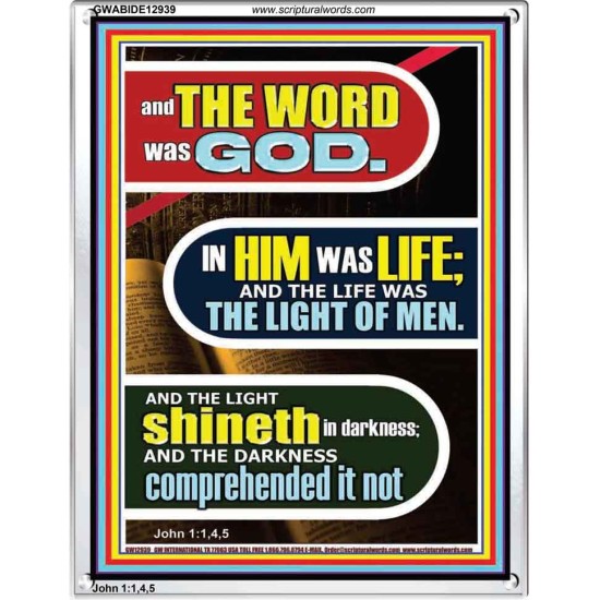 IN HIM WAS LIFE AND THE LIFE WAS THE LIGHT OF MEN  Eternal Power Portrait  GWABIDE12939  