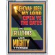 OPEN YE THE GATES DO GREAT AND MIGHTY THINGS JEHOVAH JIREH MY LORD  Scriptural Décor Portrait  GWABIDE13007  