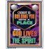 BE UNITED TOGETHER AS A LIVING PLACE OF GOD IN THE SPIRIT  Scripture Portrait Signs  GWABIDE13016  "16X24"