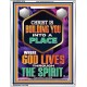 BE UNITED TOGETHER AS A LIVING PLACE OF GOD IN THE SPIRIT  Scripture Portrait Signs  GWABIDE13016  