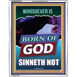 GOD'S CHILDREN DO NOT CONTINUE TO SIN  Righteous Living Christian Portrait  GWABIDE9390  "16X24"