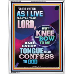 IN JESUS NAME EVERY KNEE SHALL BOW  Unique Scriptural Portrait  GWABIDE9465  "16X24"