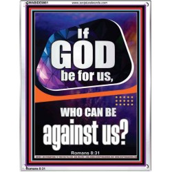 GOD IS FOR US AND WE SHALL NOT FEAR  Church Portrait  GWABIDE9861  "16X24"