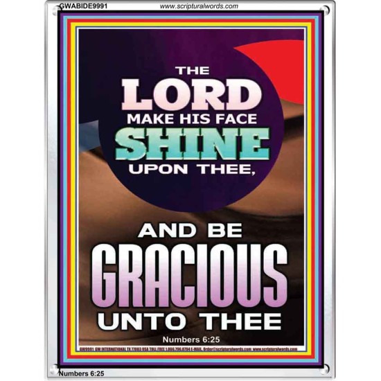 THE LORD BE GRACIOUS UNTO THEE  Unique Scriptural Portrait  GWABIDE9991  