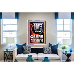 POWER FROM ON HIGH - HOLY GHOST FIRE  Righteous Living Christian Picture  GWABIDE10003  "16X24"