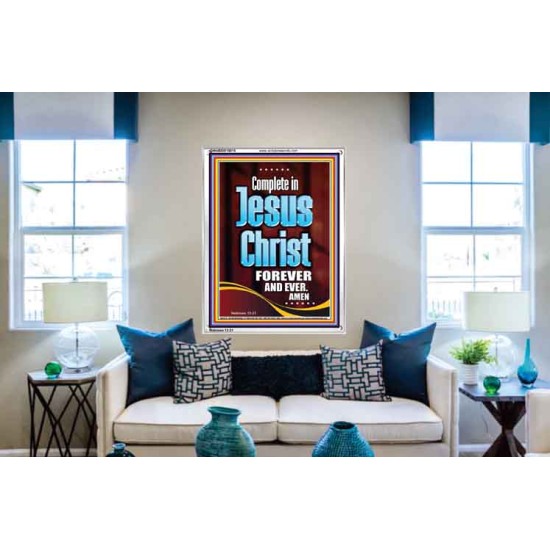 COMPLETE IN JESUS CHRIST FOREVER  Children Room Portrait  GWABIDE10015  