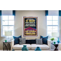LOOK UPON THE FACE OF THINE ANOINTED O GOD  Contemporary Christian Wall Art  GWABIDE12242  "16X24"