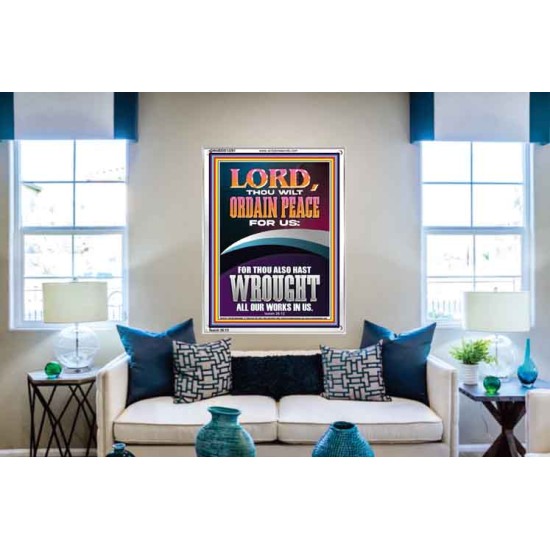 ORDAIN PEACE FOR US O LORD  Christian Wall Art  GWABIDE12291  