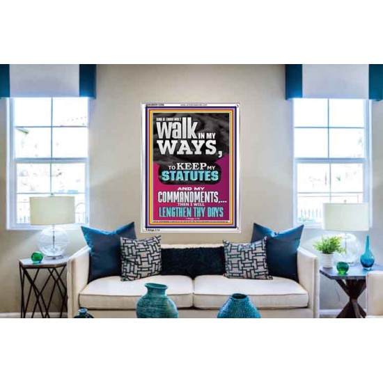 WALK IN MY WAYS AND KEEP MY COMMANDMENTS  Wall & Art Décor  GWABIDE12296  