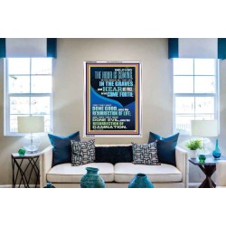 BELOVED THE HOUR IS COMING  Custom Wall Scriptural Art  GWABIDE12327  "16X24"