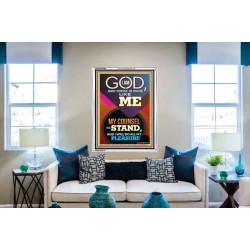 MY COUNSEL SHALL STAND  Ultimate Inspirational Wall Art Portrait  GWABIDE9386  "16X24"