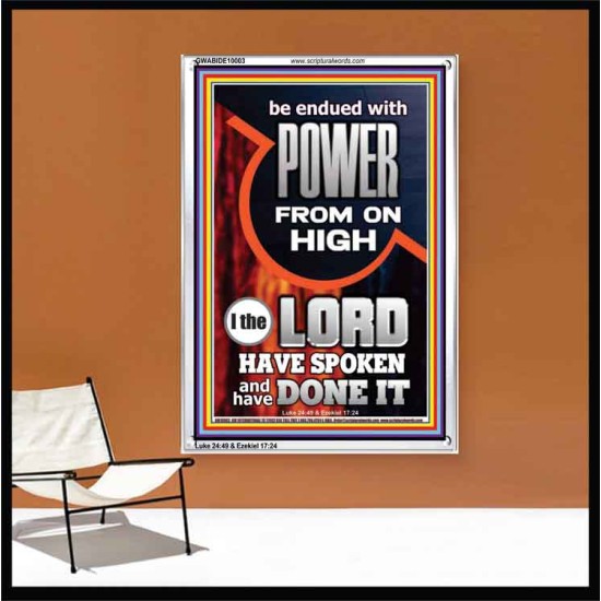 POWER FROM ON HIGH - HOLY GHOST FIRE  Righteous Living Christian Picture  GWABIDE10003  