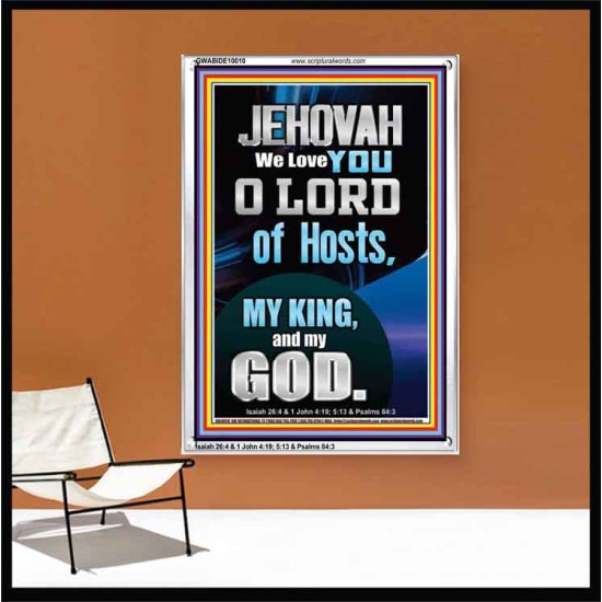 JEHOVAH WE LOVE YOU  Unique Power Bible Portrait  GWABIDE10010  