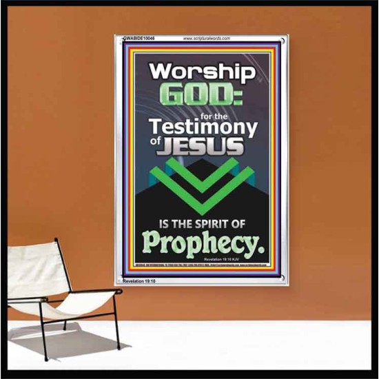 TESTIMONY OF JESUS IS THE SPIRIT OF PROPHECY  Kitchen Wall Décor  GWABIDE10046  