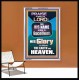 HIS GLORY IS ABOVE THE EARTH AND HEAVEN  Large Wall Art Portrait  GWABIDE10054  