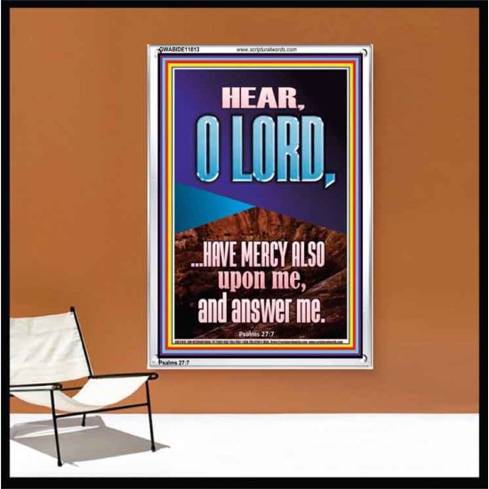 BECAUSE OF YOUR GREAT MERCIES PLEASE ANSWER US O LORD  Art & Wall Décor  GWABIDE11813  