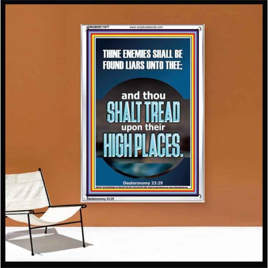 THINE ENEMIES SHALL BE FOUND LIARS UNTO THEE  Printable Bible Verses to Portrait  GWABIDE11877  