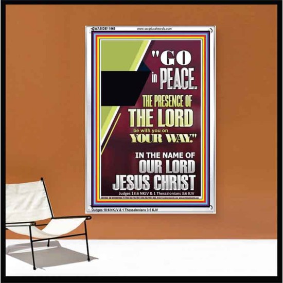 GO IN PEACE THE PRESENCE OF THE LORD BE WITH YOU  Ultimate Power Portrait  GWABIDE11965  