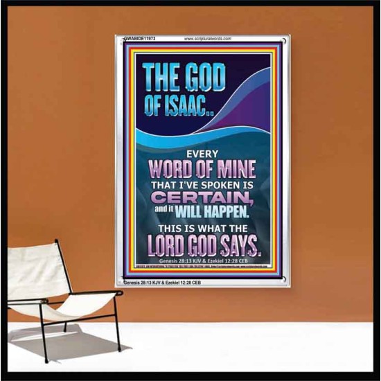 EVERY WORD OF MINE IS CERTAIN SAITH THE LORD  Scriptural Wall Art  GWABIDE11973  