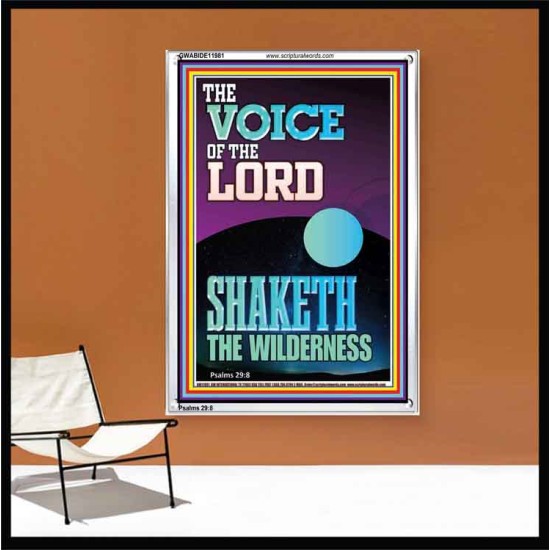 THE VOICE OF THE LORD SHAKETH THE WILDERNESS  Christian Portrait Art  GWABIDE11981  
