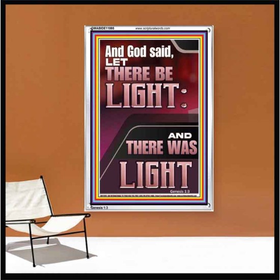 AND GOD SAID LET THERE BE LIGHT  Christian Quotes Portrait  GWABIDE11995  