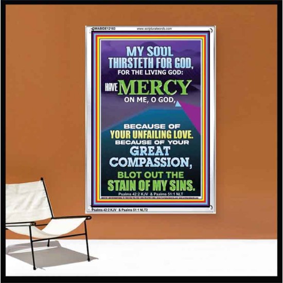 BECAUSE OF YOUR UNFAILING LOVE AND GREAT COMPASSION  Religious Wall Art   GWABIDE12183  