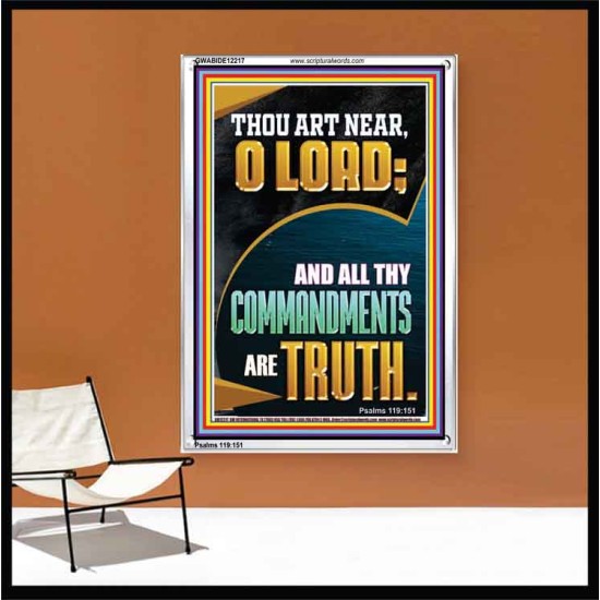 ALL THY COMMANDMENTS ARE TRUTH O LORD  Ultimate Inspirational Wall Art Picture  GWABIDE12217  