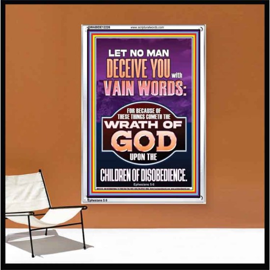 LET NO MAN DECEIVE YOU WITH VAIN WORDS  Church Picture  GWABIDE12226  