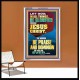 ALL THINGS BE GLORIFIED THROUGH JESUS CHRIST  Contemporary Christian Wall Art Portrait  GWABIDE12258  