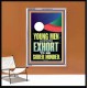 YOUNG MEN BE SOBERLY MINDED  Scriptural Wall Art  GWABIDE12285  