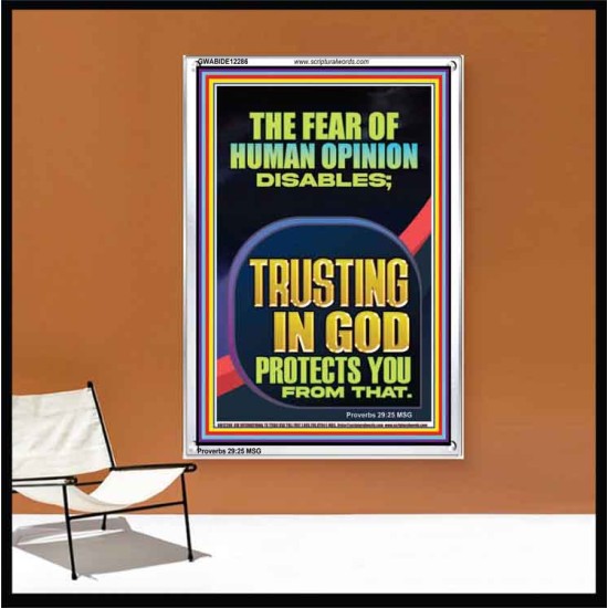 TRUSTING IN GOD PROTECTS YOU  Scriptural Décor  GWABIDE12286  