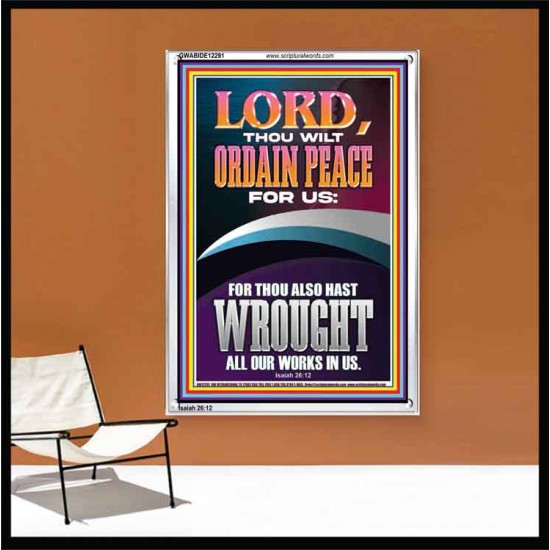 ORDAIN PEACE FOR US O LORD  Christian Wall Art  GWABIDE12291  