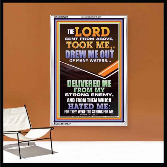 THE LORD DREW ME OUT OF MANY WATERS  New Wall Décor  GWABIDE12346  