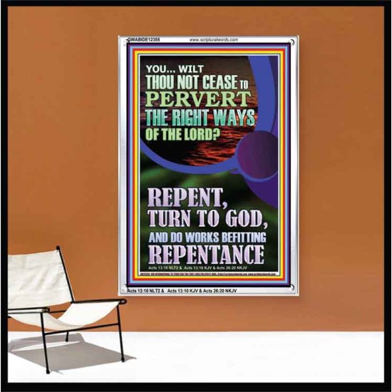 REPENT AND DO WORKS BEFITTING REPENTANCE  Custom Portrait   GWABIDE12355  