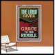 THE LORD GIVES GRACE TO THE HUMBLE  Ultimate Inspirational Wall Art Picture  GWABIDE12400  