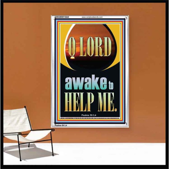 O LORD AWAKE TO HELP ME  Unique Power Bible Portrait  GWABIDE12645  