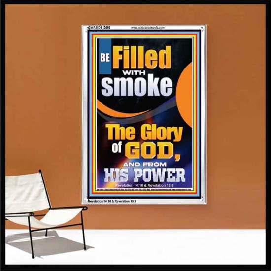 BE FILLED WITH SMOKE THE GLORY OF GOD AND FROM HIS POWER  Church Picture  GWABIDE12658  