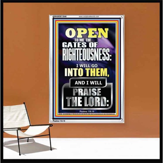 OPEN TO ME THE GATES OF RIGHTEOUSNESS I WILL GO INTO THEM  Biblical Paintings  GWABIDE13046  