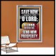 O LORD SAVE AND PLEASE SEND NOW PROSPERITY  Contemporary Christian Wall Art Portrait  GWABIDE13047  