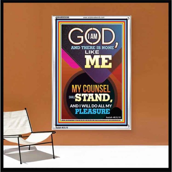 MY COUNSEL SHALL STAND  Ultimate Inspirational Wall Art Portrait  GWABIDE9386  