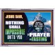 WITH GOD NOTHING SHALL BE IMPOSSIBLE  Modern Wall Art  GWAMAZEMENT10111  