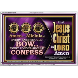 JESUS CHRIST IS LORD EVERY KNEE SHOULD BOW  Custom Wall Scripture Art  GWAMAZEMENT10300  "32X24"