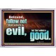 FOLLOW NOT WHICH IS EVIL  Custom Christian Artwork Acrylic Frame  GWAMAZEMENT10309  