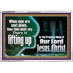 YOU ARE LIFTED UP IN CHRIST JESUS  Custom Christian Artwork Acrylic Frame  GWAMAZEMENT10310  "32X24"