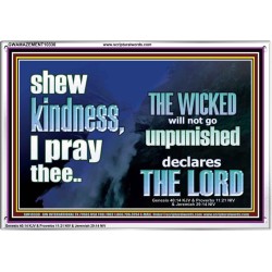 THE WICKED WILL NOT GO UNPUNISHED  Bible Verse for Home Acrylic Frame  GWAMAZEMENT10330  "32X24"