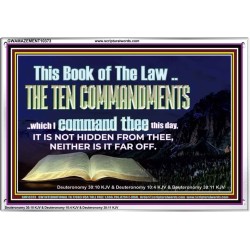 DO NOT IGNORE THE TEN COMMANDMENTS  Unique Power Bible Acrylic Frame  GWAMAZEMENT10373  "32X24"